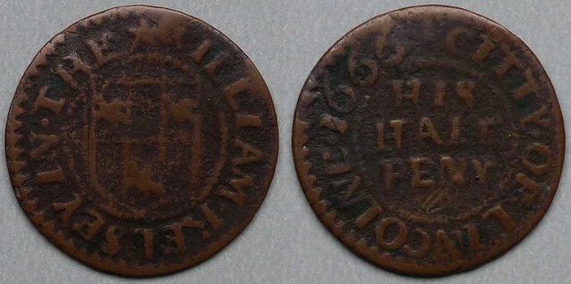 Lincoln, William Kelsey 1666 halfpenny